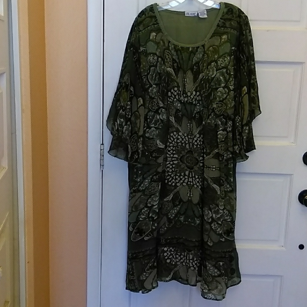 Blair dress size 2X great with flutter sleeves
